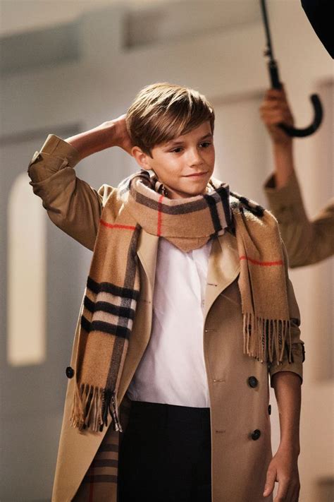 romeo james beckham burberry|Beckham for Burberry: Romeo Beckham introduces British .